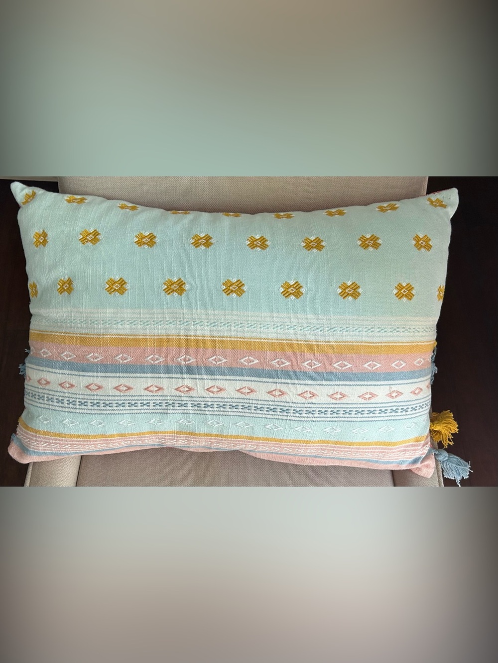 Accent bright fun pillow